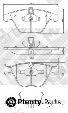  MAPCO part 6720 Brake Pad Set, disc brake