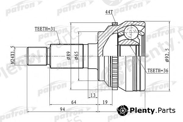  PATRON part PCV1366 Joint Kit, drive shaft