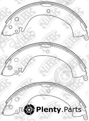 NiBK part FN6715 Brake Shoe Set