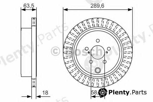  BOSCH part 0986479A83 Brake Disc