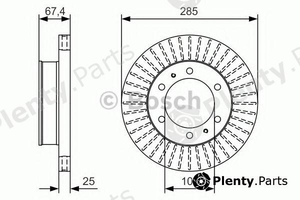  BOSCH part 0986479A96 Brake Disc