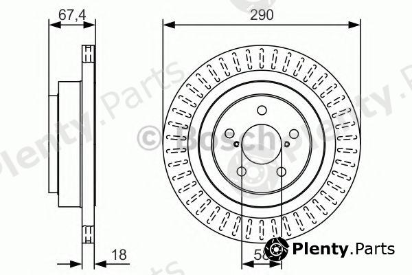  BOSCH part 0986479T56 Brake Disc