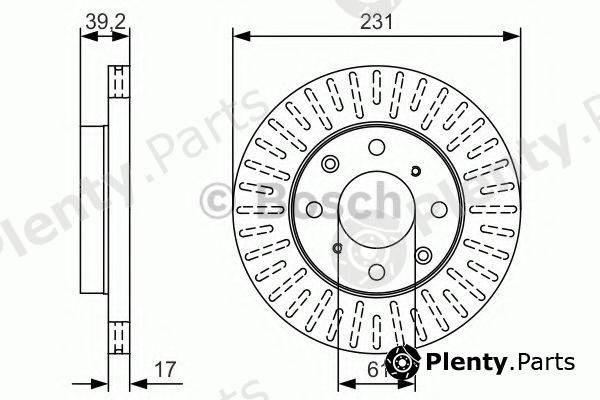  BOSCH part 0986479U49 Brake Disc