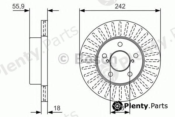  BOSCH part 0986479U69 Brake Disc