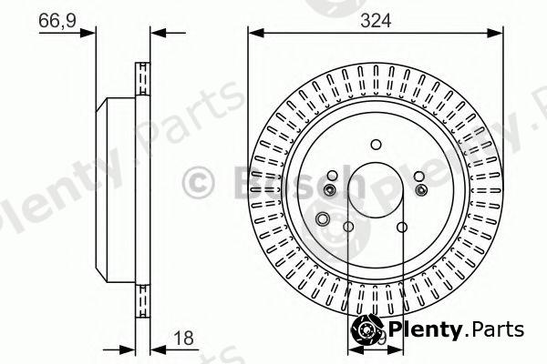  BOSCH part 0986479V10 Brake Disc