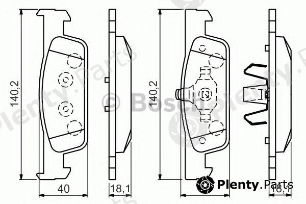  BOSCH part 0986494661 Brake Pad Set, disc brake