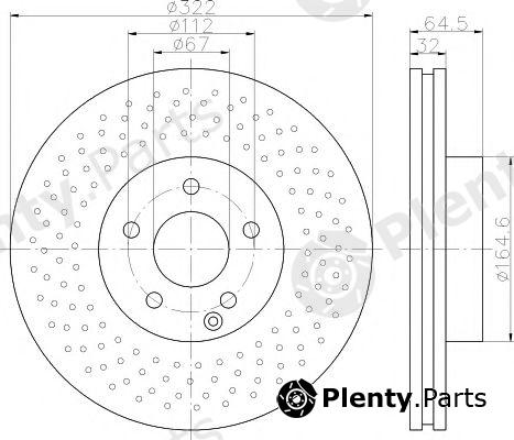  TEXTAR part 92163403 Brake Disc