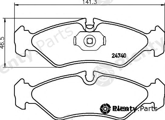  TEXTAR part 2473917315 Brake Pad Set, disc brake
