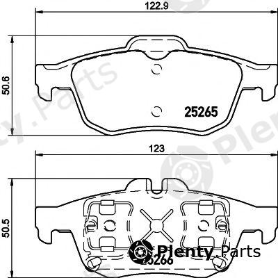  TEXTAR part 2526501 Brake Pad Set, disc brake