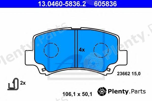  ATE part 13.0460-5836.2 (13046058362) Brake Pad Set, disc brake