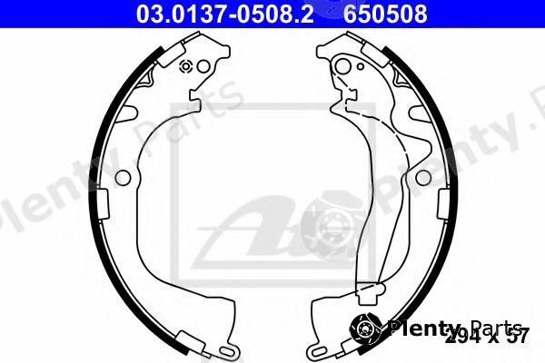  ATE part 03.0137-0508.2 (03013705082) Brake Shoe Set