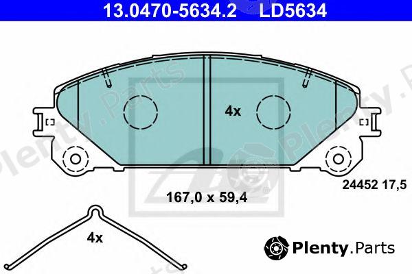  ATE part 13.0470-5634.2 (13047056342) Brake Pad Set, disc brake