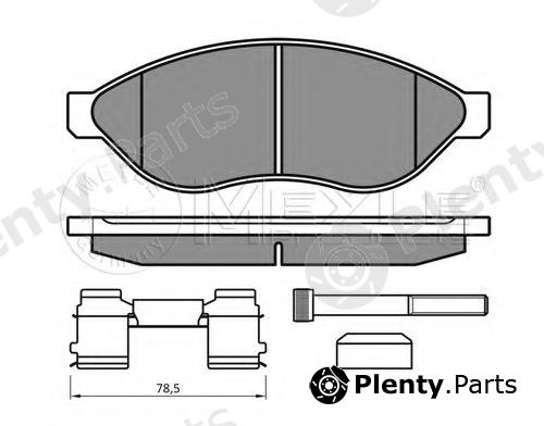  MEYLE part 0252446819/W2 (0252446819W2) Brake Pad Set, disc brake