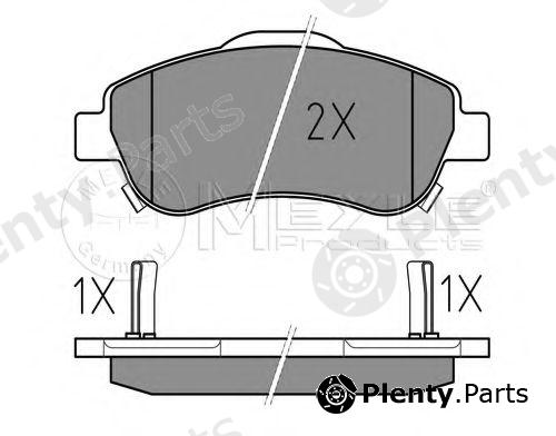  MEYLE part 0252463819/W (0252463819W) Brake Pad Set, disc brake