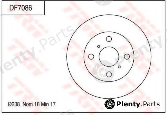  TRW part DF7086 Brake Disc