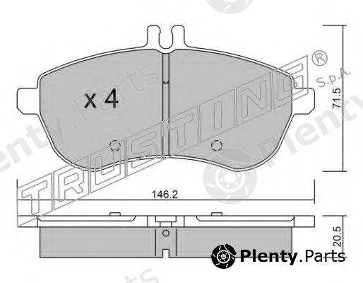  TRUSTING part 681.0 (6810) Brake Pad Set, disc brake