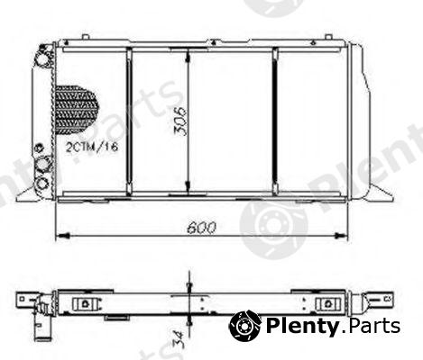  NRF part 54603 Radiator, engine cooling