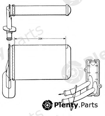  NRF part 58623 Heat Exchanger, interior heating