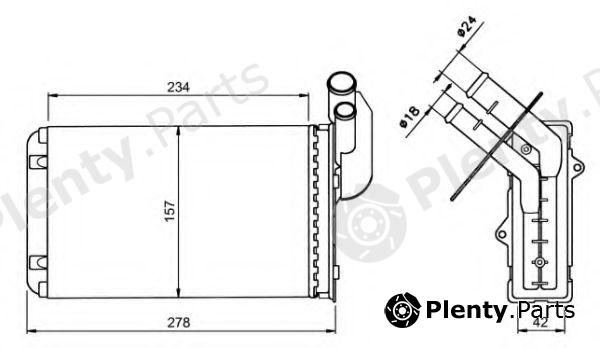 NRF part 58836 Heat Exchanger, interior heating