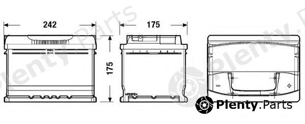  TUDOR part TA612 Starter Battery