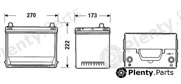  TUDOR part TA755 Starter Battery