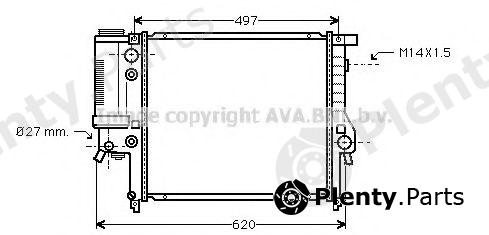  AVA QUALITY COOLING part BW2137 Radiator, engine cooling