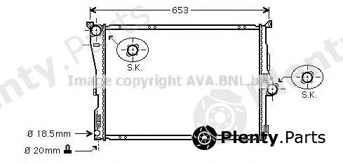  AVA QUALITY COOLING part BW2289 Radiator, engine cooling