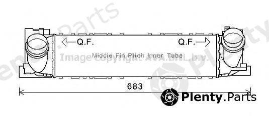  AVA QUALITY COOLING part BW4466 Intercooler, charger