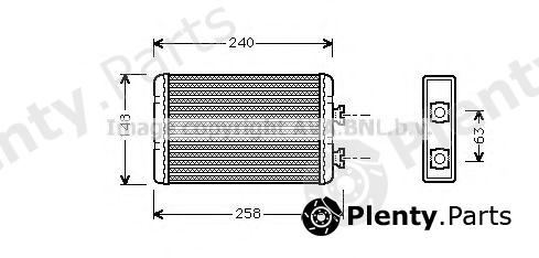  AVA QUALITY COOLING part BWA6210 Heat Exchanger, interior heating
