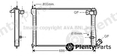  AVA QUALITY COOLING part CN2101 Radiator, engine cooling