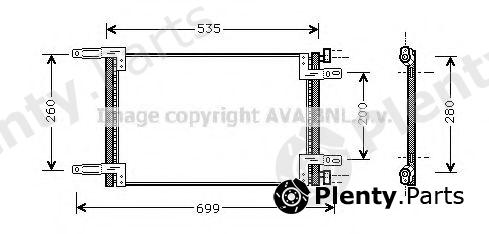  AVA QUALITY COOLING part FT5248 Condenser, air conditioning