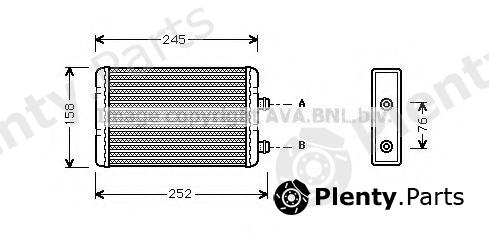  AVA QUALITY COOLING part FTA6220 Heat Exchanger, interior heating