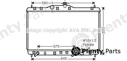  AVA QUALITY COOLING part HDA2173 Radiator, engine cooling