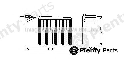  AVA QUALITY COOLING part MSA6372 Heat Exchanger, interior heating