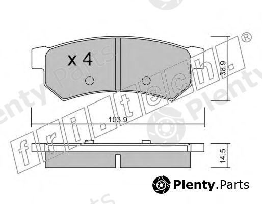  fri.tech. part 863.0 (8630) Brake Pad Set, disc brake