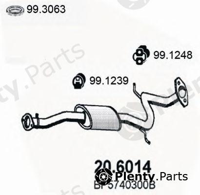  ASSO part 20.6014 (206014) Middle Silencer