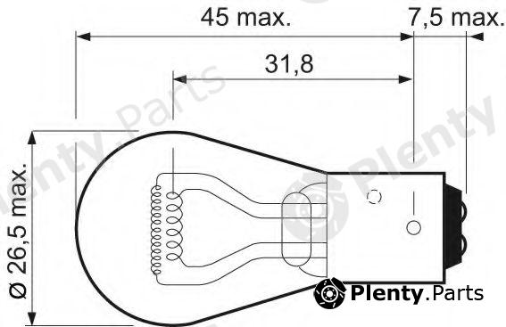  VALEO part 32205 Bulb, tail light