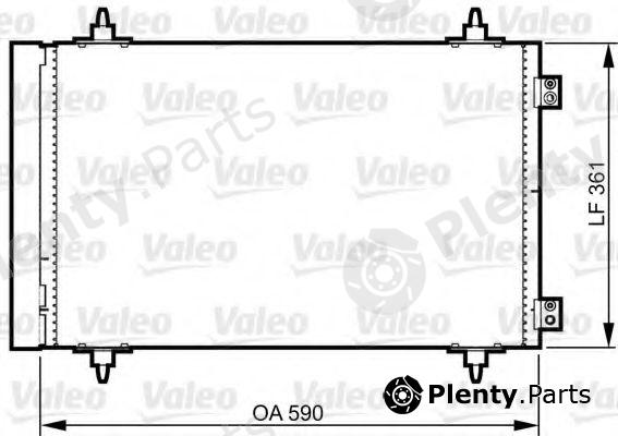  VALEO part 814366 Condenser, air conditioning
