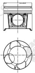  KOLBENSCHMIDT part 97458600 Piston