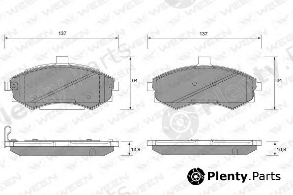  WEEN part 151-1120 (1511120) Brake Pad Set, disc brake