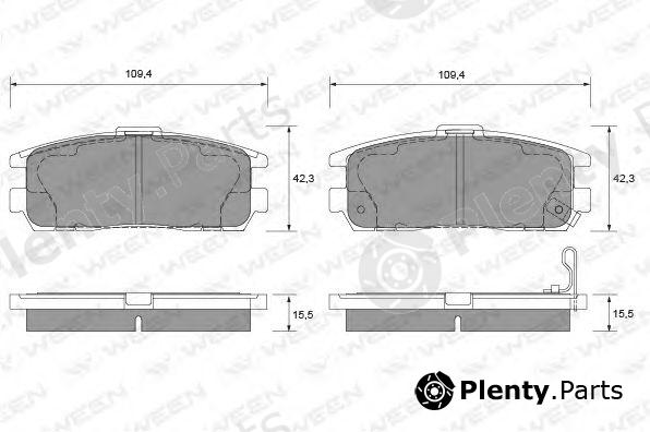  WEEN part 151-1153 (1511153) Brake Pad Set, disc brake