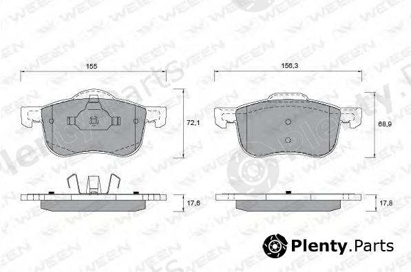  WEEN part 151-1348 (1511348) Brake Pad Set, disc brake