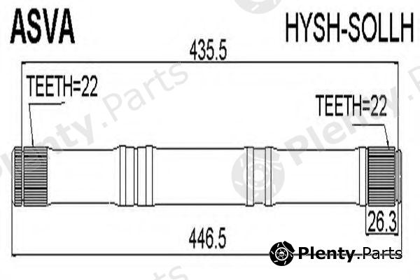  ASVA part HYSHSOLLH Replacement part