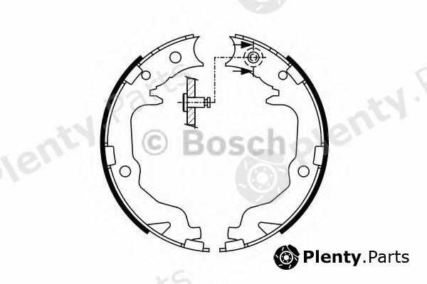  BOSCH part 0986487766 Brake Shoe Set, parking brake