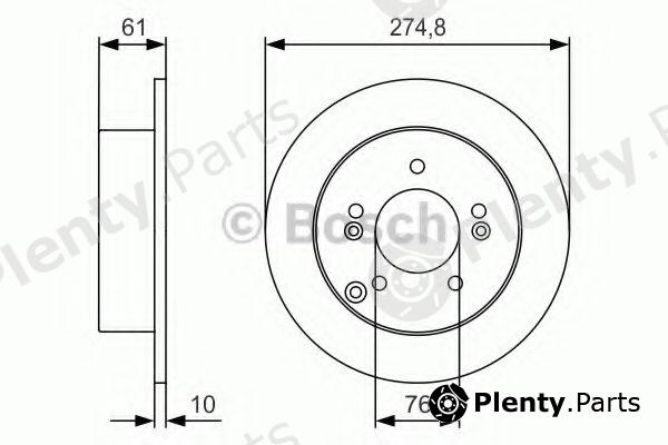  BOSCH part 0986479R10 Brake Disc