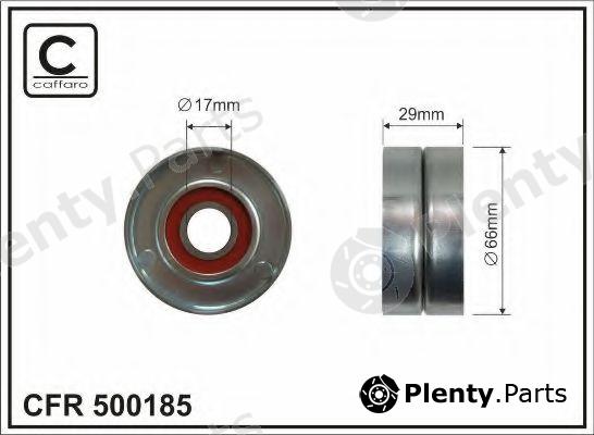  CAFFARO part 500185 Tensioner Pulley, v-ribbed belt