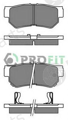  PROFIT part 5000-2023 (50002023) Brake Pad Set, disc brake