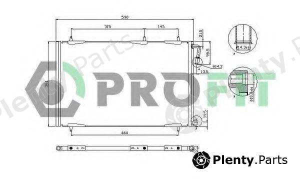  PROFIT part PR1907C1 Condenser, air conditioning