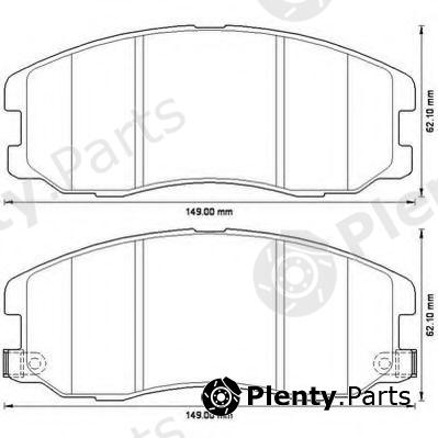  JURID part 572570J Brake Pad Set, disc brake