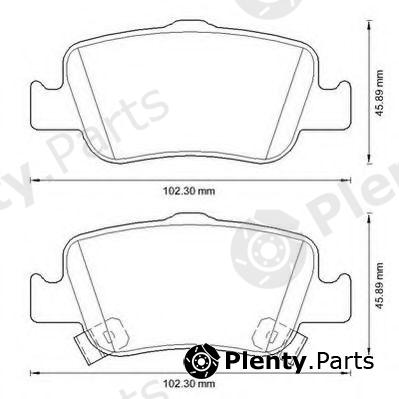  JURID part 572601J Brake Pad Set, disc brake